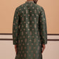 Silk Blend Embroidered Kurta ( 65KO D 5355 D 5355Olive ) [FF] [E-5]