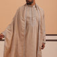 Silk Blend Kurta with Matching Embroidered Dupatta (65KO D 5375 Beige ) [FF] [A-1-4]