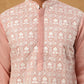 Silk Blend Embroidered Kurta & Dupatta (65KO D 5438 Peach ) [FF] [P-14]