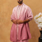 Embroidered Silk Blend Kurta with Dupatta (65KO D 5439 Pink ) [FF] [Q-7]