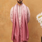 Embroidered Silk Blend Kurta with Dupatta (65KO D 5439 Pink ) [FF] [Q-7]
