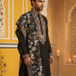 Embroidered Cotton Blend Kurta & Dupatta ( 65KO D 5513Black ) [FF] [B-5]
