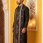 Men’s Embroidered Kurta with Dupatta ( 65KO D 5540Black )