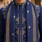 Men’s Embroidered Kurta with Dupatta ( 65KO D 5540Navy )