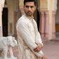 Silk Blend Embroidered Kurta with Pyjama & Waistcoat ( 65KPWCS 5479White )