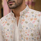 Cotton Blend Kurta Set with Designer Waistcoat ( 65KPWCS 5481White )