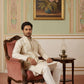 Cotton Kurta with Pyjama & Waistcoat ( 65KPWCS 5491Beige )