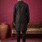 Cotton Blend Embroidered Kurta Pyjama & Waistcoat Set