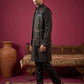 Cotton Blend Embroidered Kurta Pyjama & Waistcoat Set