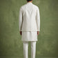 Silk Blend Embroidered Kurta Pyjama & Waistcoat Set