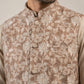 Men Embroidered Ethnic Nehru Jacket with Kurta & Pyjama Set ( 65KPWC 5586BG 4165Beige )