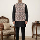 Men Embroidered Ethnic Nehru Jacket with Kurta & Pyjama Set ( 65KPWC 5586B 4164Black )