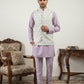 Men Embroidered Cotton Blend Nehru Jacket with Kurta Pyjama Set ( 65KPWC 5586L 4171Off-White )