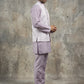 Men Woven Nehru Jacket With Kurta Set ( 65KPWC 5586L 4180Lavender )