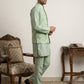 Men Printed Cotton Blend Nehru Jacket with Kurta Set ( 65KPWC 5586Pi 4158Pista )