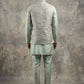 Jacquard Silk Woven Nehru Jacket with Kurta Pyjama Set ( 65KPWC 5586Pi 4185Pista )