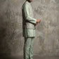 Jacquard Silk Woven Nehru Jacket with Kurta Pyjama Set ( 65KPWC 5586Pi 4185Pista )