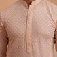 Viscose Rayon Traditional Embroidered Kurta Pyjama ( 65KP P 5330 P 5330Peach ) [FF] [1-1-9]