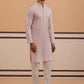 Viscose Rayon Traditional Embroidered Kurta Pyjama (65KP P 5330 Purple ) [FF] [1-1-9]