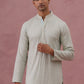 Viscose Rayon Traditional Embroidered Kurta Pyjama ( 65KP P 5330 P 5330Sky ) [FF] [1-1-9]