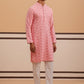 Sequin-Embellished Rayon Embroidered Kurta Pyjama ( 65KP P 5331 P 5331Peach ) [FF] [O-6]