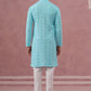 Sequin-Embellished Rayon Embroidered Kurta Pyjama ( 65KP P 5331 P 5331Sky ) [FF] [O-6]