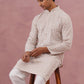 Men’s Rayon Sequin Embroidered Kurta Pyjama (65KP P 5332 Beige ) [FF] [E-8-7]