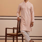 Men’s Rayon Sequin Embroidered Kurta Pyjama ( 65KP P 5332 P 5332Peach ) [FF] [E-8-7]