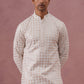 Men’s Rayon Sequin Embroidered Kurta Pyjama (65KP P 5332 White ) [FF] [E-8-7]