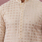 Men’s Rayon Sequin Embroidered Kurta Pyjama (65KP P 5332 Yellow ) [FF] [E-8-7]