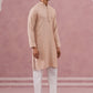 Rayon Embroidered Kurta Pyjama for Men (65KP P 5333 Beige ) [FF] [Q-18]