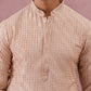 Rayon Embroidered Kurta Pyjama for Men (65KP P 5333 Beige ) [FF] [Q-18]