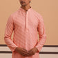 Rayon Embroidered Kurta Pyjama for Men ( 65KP P 5333 P 5333Peach ) [FF] [Q-18]
