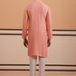 Rayon Embroidered Kurta Pyjama for Men ( 65KP P 5333 P 5333Peach ) [FF] [Q-18]