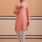 Rayon Embroidered Kurta Pyjama for Men ( 65KP P 5333 P 5333Peach ) [FF] [Q-18]