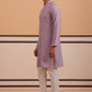 Rayon Embroidered Kurta Pyjama for Men (65KP P 5333 Purple ) [FF] [Q-18]