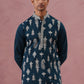 Silk Blend Ethnic Embroidered Kurta Pyjama for Men ( 65KP P 5335 P 5335Peacock ) [FF] [B-1-2]