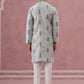 Men's Silk Blend Embroidered Kurta Pyjama Set ( 65KP P 5336 P 5336Sky ) [FF] [J-1]