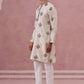 Silk Blend Black Kurta Pyjama Set for Men ( 65KP P 5337 P 5337Cream ) [FF] [A-1-4]