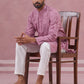 Men’s Ethnic Embroidered Kurta Pyjama ( 65KP P 5339 P 5339Lavender ) [FF] [P-12]