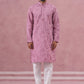 Men’s Ethnic Embroidered Kurta Pyjama ( 65KP P 5339 P 5339Lavender ) [FF] [P-12]