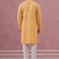 Men’s Ethnic Embroidered Kurta Pyjama (65KP P 5339 Yellow ) [FF] [P-12]