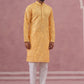Men’s Ethnic Embroidered Kurta Pyjama (65KP P 5339 Yellow ) [FF] [P-12]
