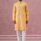 Men’s Ethnic Embroidered Kurta Pyjama (65KP P 5339 Yellow ) [FF] [P-12]