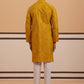 Silk Blend Embroidered & Sequinned Kurta Pyjama Set ( 65KP P 5340 P 5340Mustard ) [FF] [P-15]