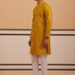 Silk Blend Embroidered & Sequinned Kurta Pyjama Set ( 65KP P 5340 P 5340Mustard ) [FF] [P-15]