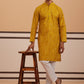 Silk Blend Embroidered & Sequinned Kurta Pyjama Set ( 65KP P 5340 P 5340Mustard ) [FF] [P-15]