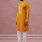 Men’s Ethnic Silk Blend Embroidered Kurta Set ( 65KP P 5341 P 5341Mustard ) [FF] [A-1-4]
