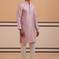 Traditional Silk-Blend Lavender Kurta Pyjama for Men ( 65KP P 5343 P 5343Lavender ) [FF] [B-1-2]