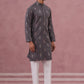 Festive Silk Blend Embroidered Kurta Set (65KP P 5346 Grey ) [FF] [B-1-2]